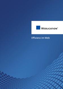 Weblication Produktflyer